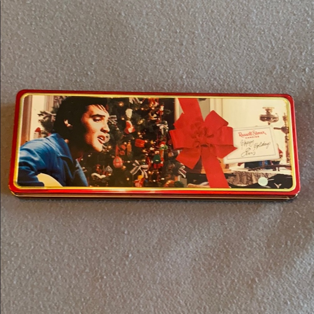 Elvis Presley candy tin